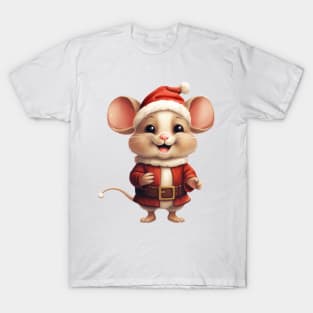 Vintage Christmas Mouse T-Shirt